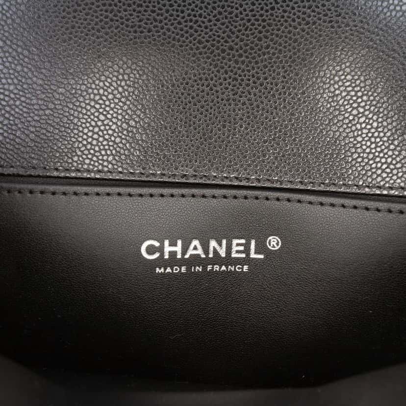 Chanel Small Quilted Caviar Boy Flap Black Leather Very good condition - Box View