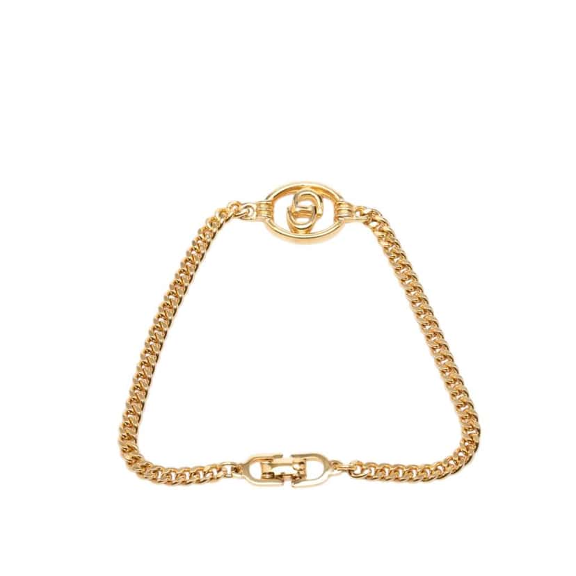 Dior Gold Plated CD Logo Bracelet Gold Metal Very good condition - Inside View