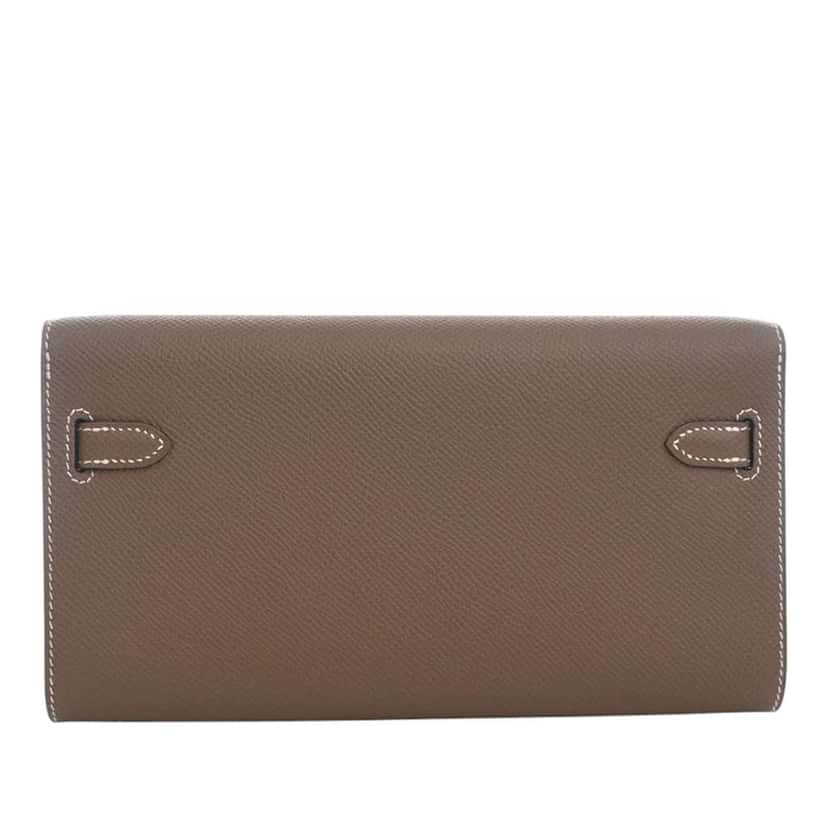 Hermès Epsom Kelly To Go Wallet Brown Leather Very good condition - Model View