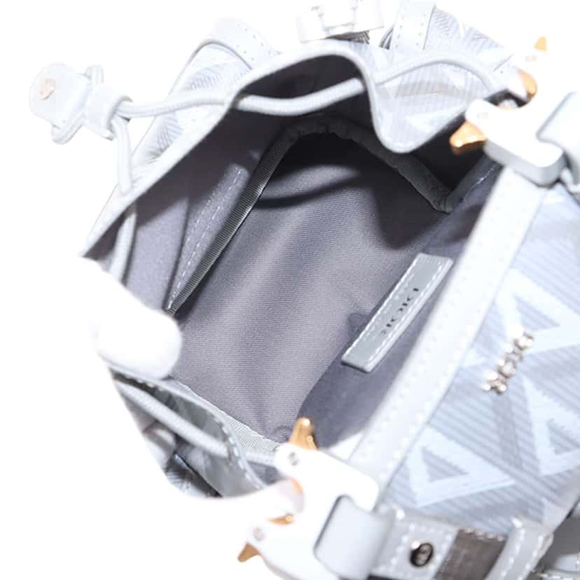 Dior Mini Coated Canvas CD Diamond Hit The Road Backpack Grey Canvas Very good condition - Box View