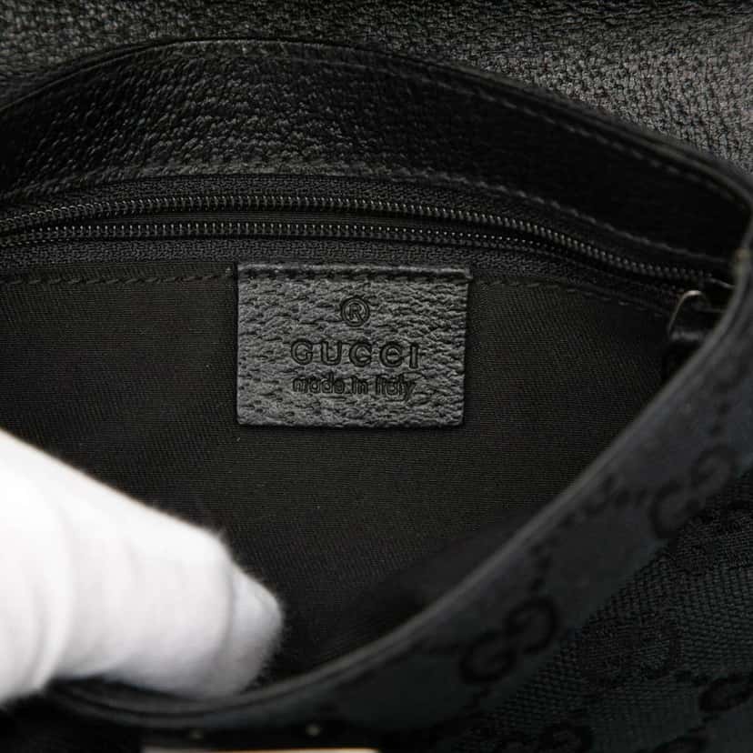 Gucci GG Canvas Belt Bag Black Canvas Very good condition - Box View