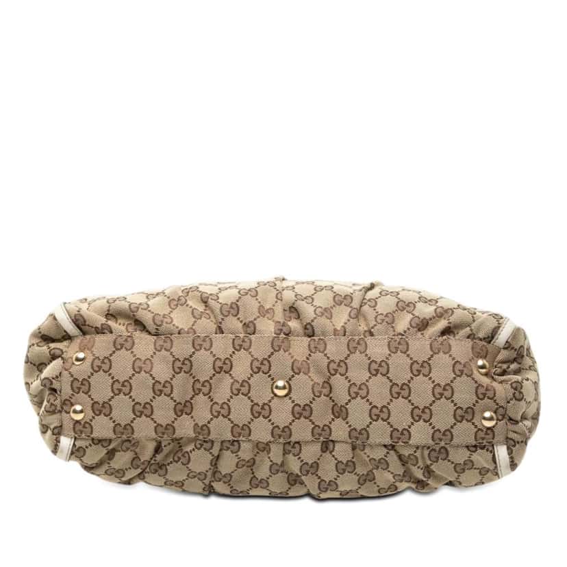 Gucci GG Canvas Abbey D Ring Tote Beige Canvas Good condition - Inside View