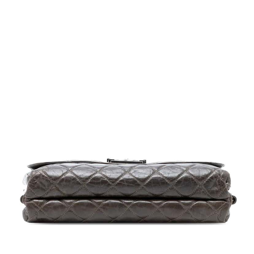 Chanel Quilted Glazed Calfskin Soft Boy Flap Brown Leather Very good condition - Inside View