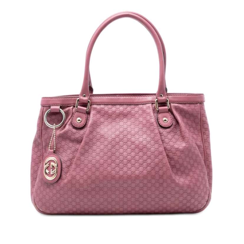 Gucci Microguccissima Sukey Tote Pink Leather Very good condition - Front View