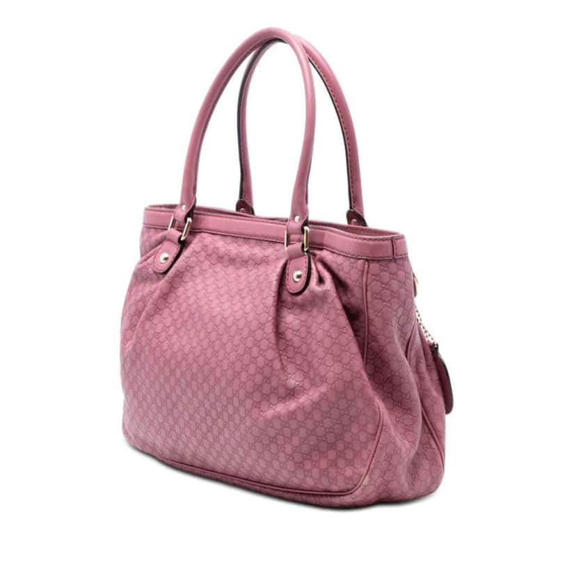 Gucci Microguccissima Sukey Tote Pink Leather Very good condition - Back View