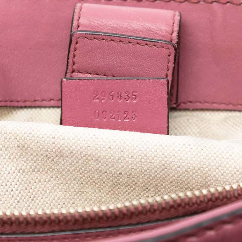Gucci Microguccissima Sukey Tote Pink Leather Very good condition - Box View