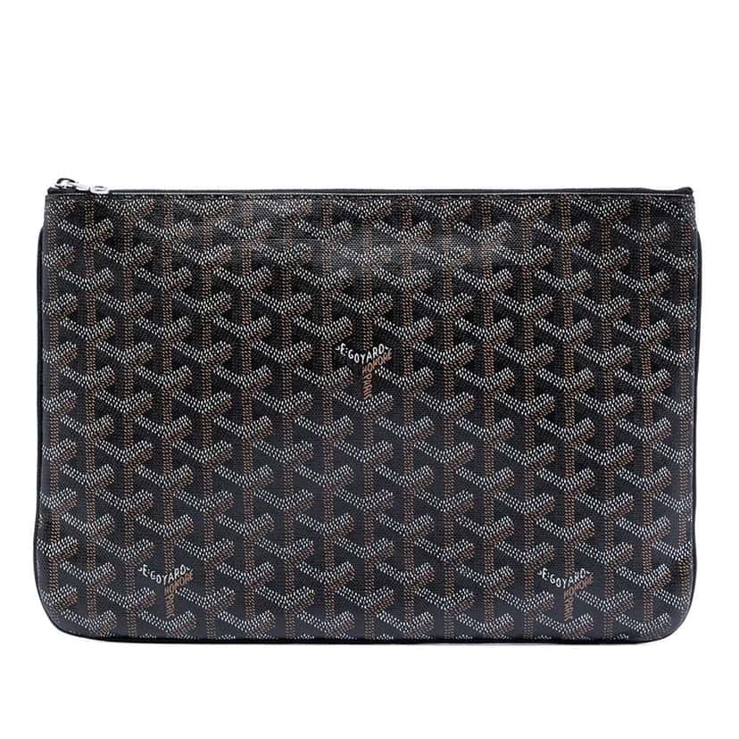 Goyard Goyardine Senat MM Black Canvas Very good condition - Front View
