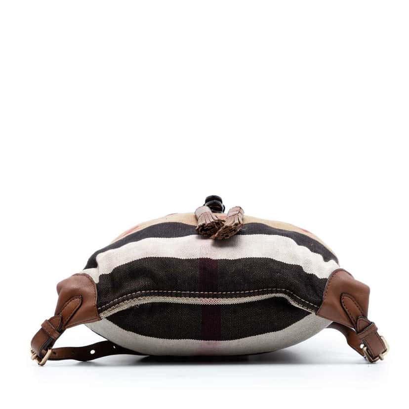 Burberry Mega Check Canvas Chiltern Hearts Backpack Brown Canvas Very good condition - Inside View