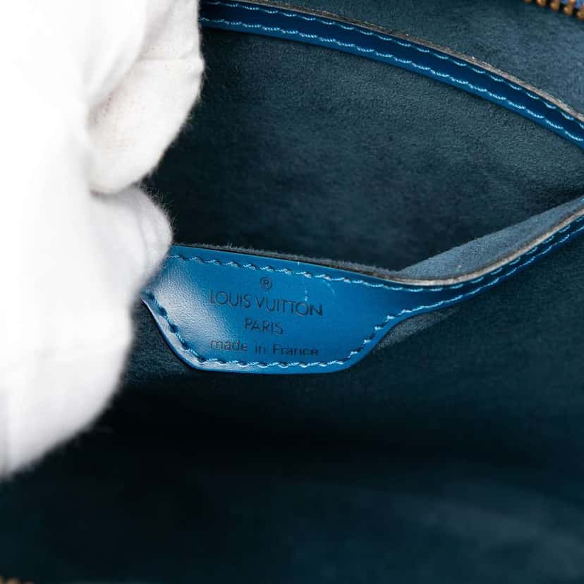 Louis Vuitton Epi Saint Jacques PM Short Strap Blue Leather Very good condition - Box View