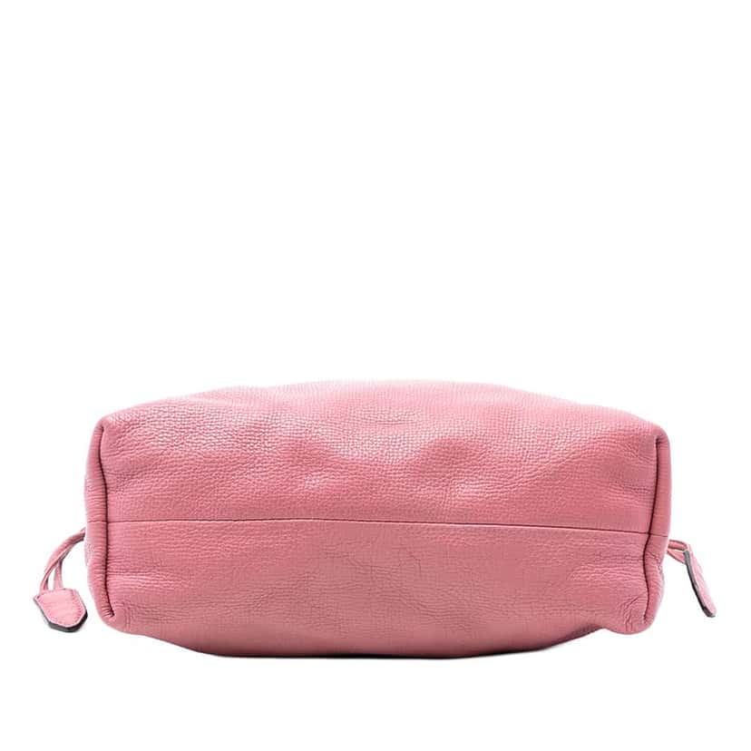 Burberry House Check Canvas and Calfskin Little Crush Crossbody Pink Leather Very good condition - Inside View