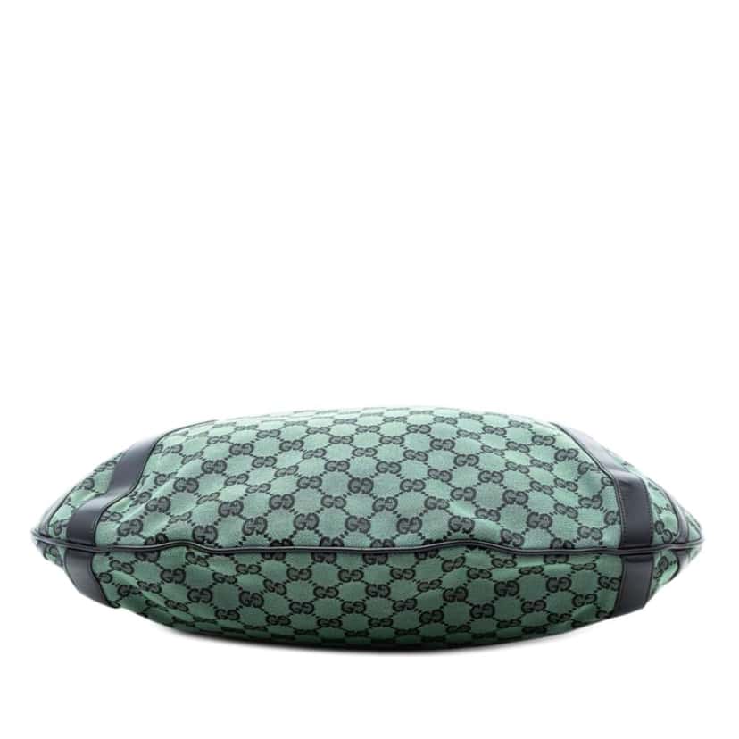 Gucci GG Canvas Abbey D Ring Convertible Satchel Green Canvas Very good condition - Inside View