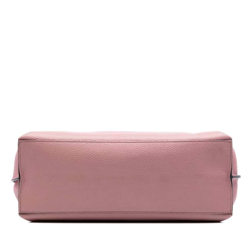 Gucci Medium Leather Bamboo Daily Satchel Pink Leather Very good condition - Inside View