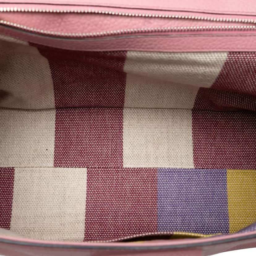 Gucci Medium Leather Bamboo Daily Satchel Pink Leather Very good condition - Model View