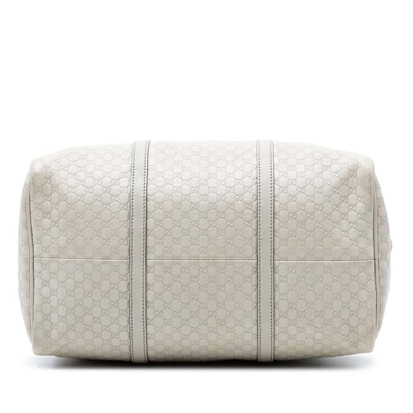 Gucci Microguccissima Nice Boston Bag White Leather Very good condition - Inside View