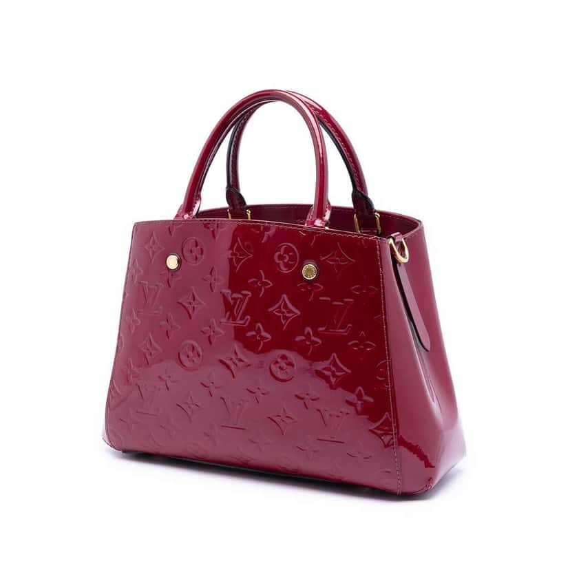 Louis Vuitton Monogram Vernis Montaigne BB Pink Leather Very good condition - Back View