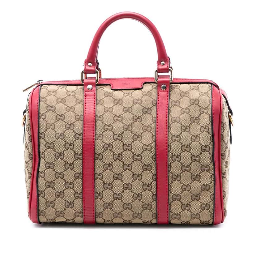 Gucci Medium GG Canvas Joy Boston Bag Beige Canvas Very good condition - Front View