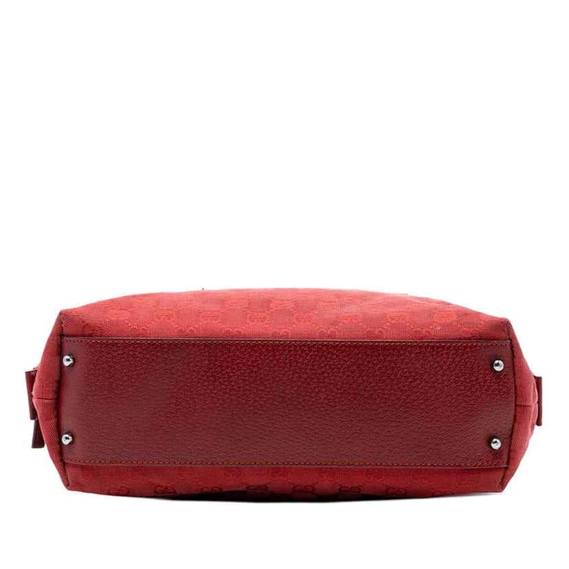 Gucci GG Canvas Boston Bag Red Canvas Very good condition - Inside View