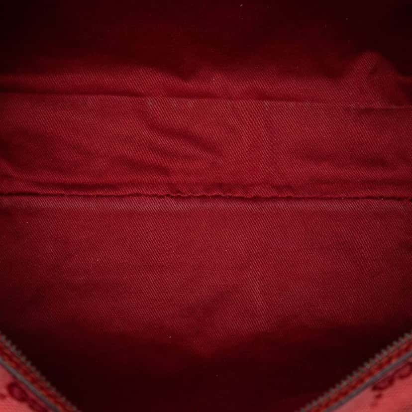 Gucci GG Canvas Boston Bag Red Canvas Very good condition - Model View