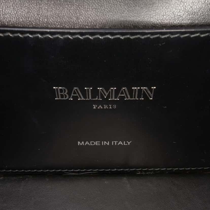 Balmain Studded Leather BBox 20 Shoulder Bag Black Leather Very good condition - Box View