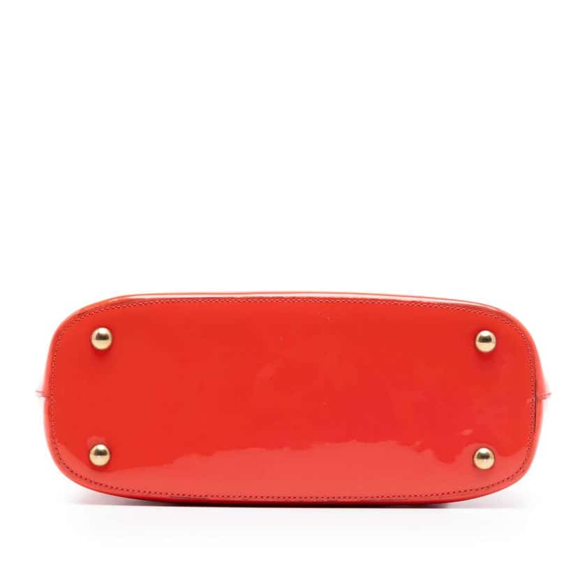 Gucci Patent Bright Bit Satchel Red Leather Very good condition - Inside View