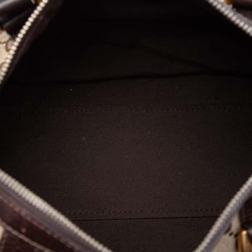 Gucci GG Canvas Abbey D Ring Boston Bag Beige Canvas Very good condition - Model View