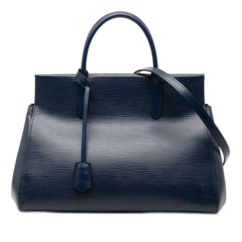 Louis Vuitton Epi Marly MM Blue Leather Very good condition - Front View