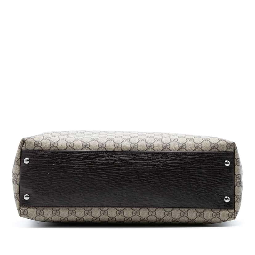 Gucci Extra Large GG Supreme Vertical Tote Beige Canvas Very good condition - Inside View