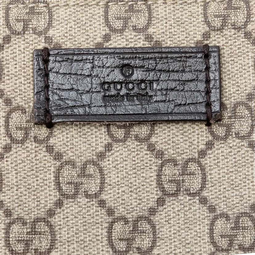 Gucci Extra Large GG Supreme Vertical Tote Beige Canvas Very good condition - Box View