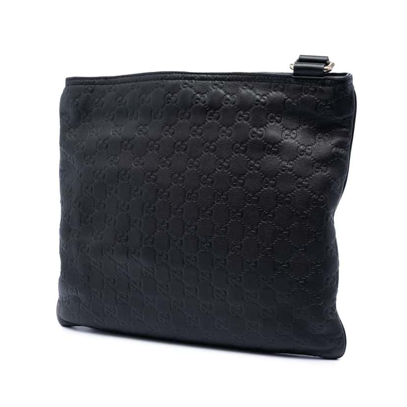 Gucci Guccissima Crossbody Black Leather Very good condition - Back View