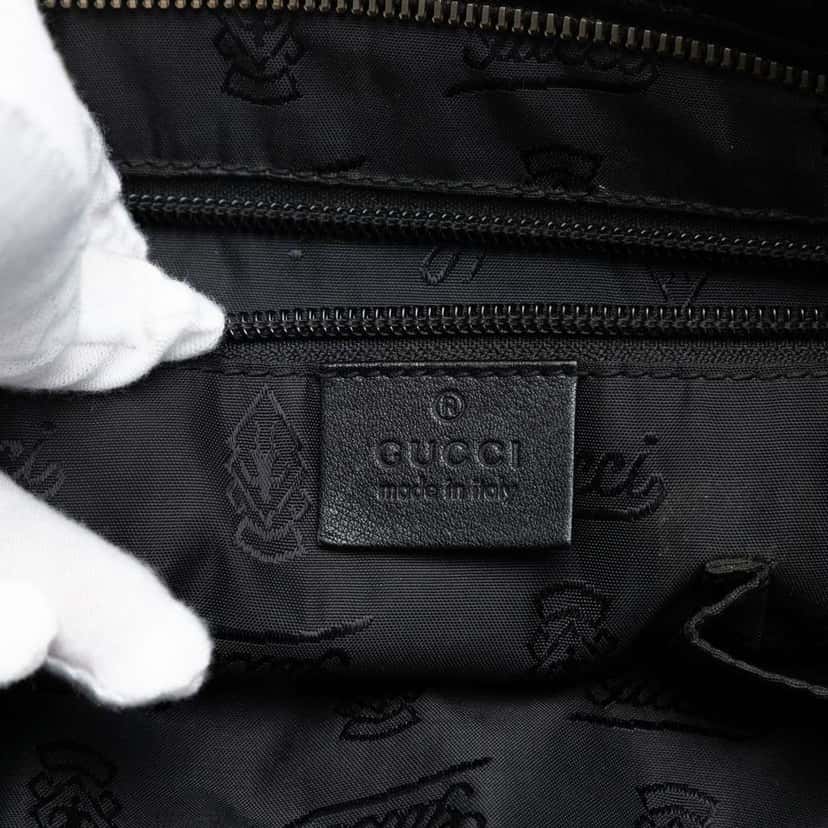 Gucci Guccissima Crossbody Black Leather Very good condition - Box View