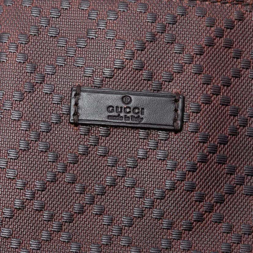 Gucci Diamante Bright Leather Hilary Lux Tote Brown Leather Very good condition - Box View