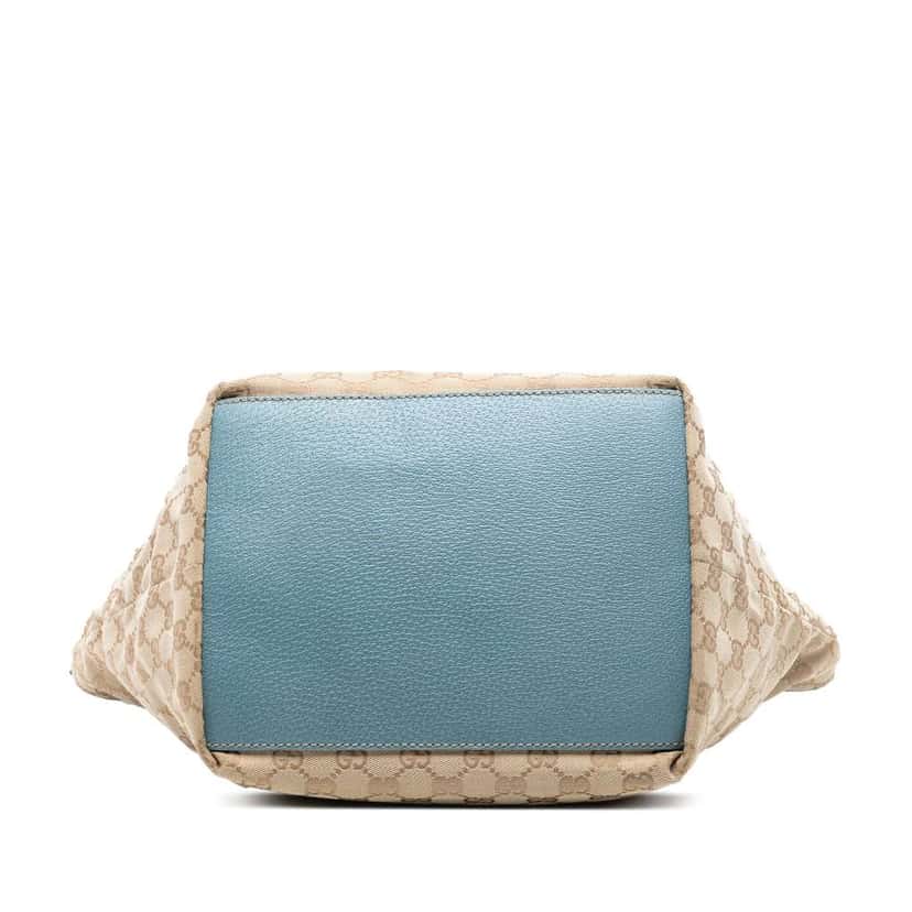 Gucci GG Canvas Web Tote Beige Very good condition - Inside View