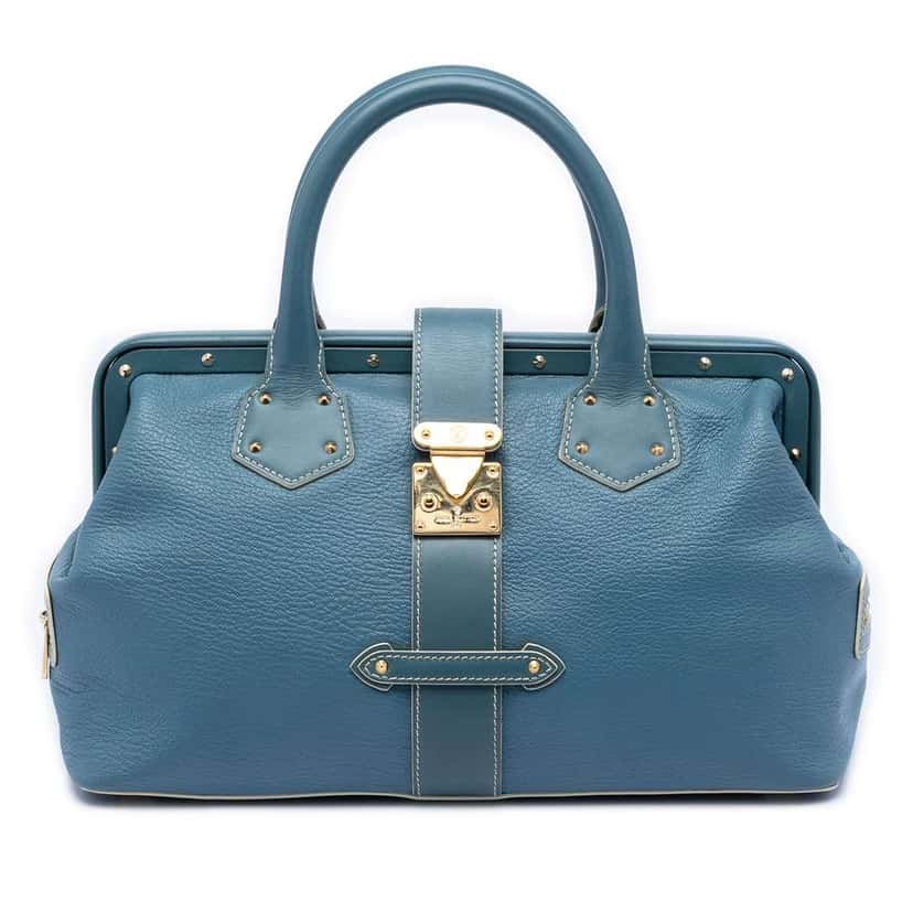 Louis Vuitton Suhali Lingenieux PM Blue Leather Very good condition - Front View