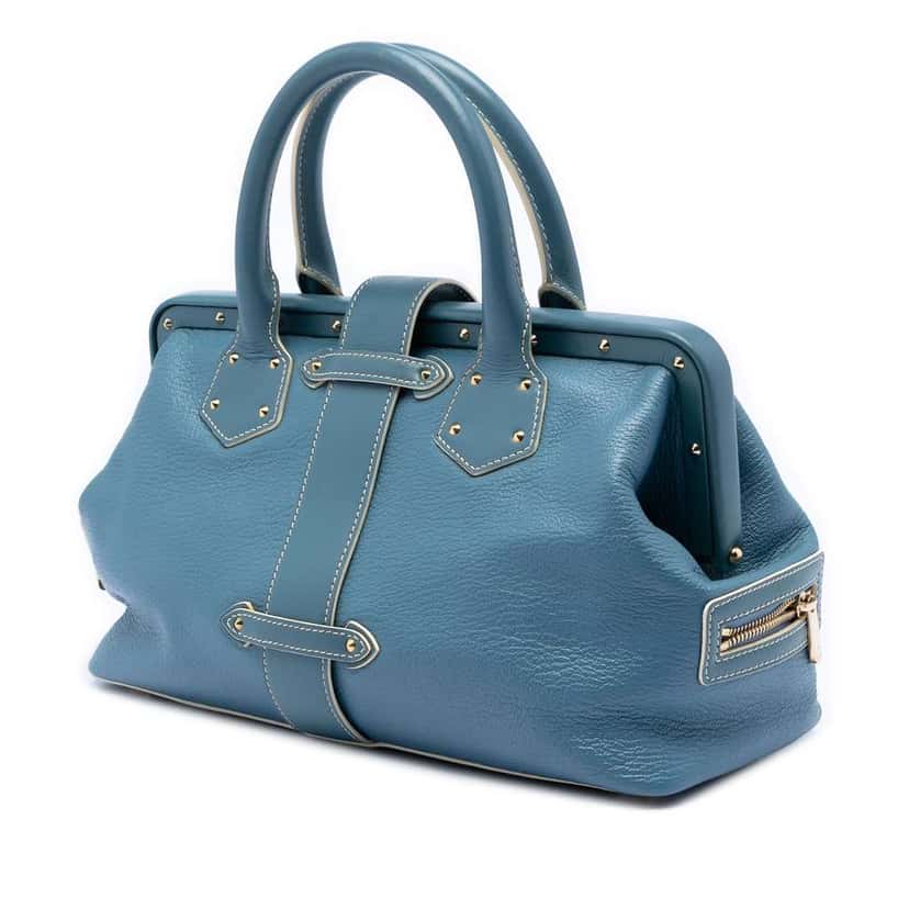 Louis Vuitton Suhali Lingenieux PM Blue Leather Very good condition - Back View