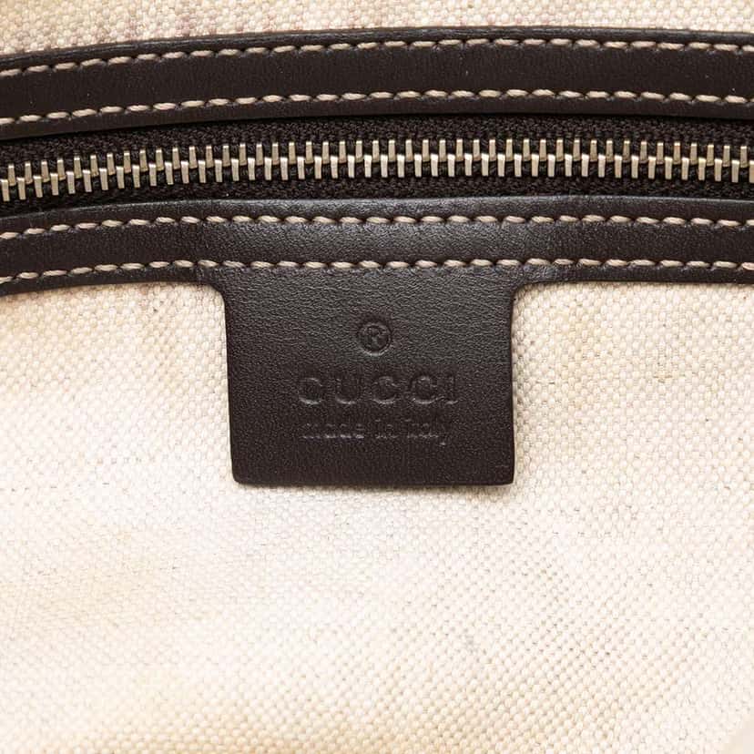 Gucci GG Canvas Web Mayfair Satchel Beige Very good condition - Box View