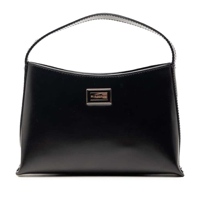 Burberry Leather Handbag Black Leather Very good condition - Front View
