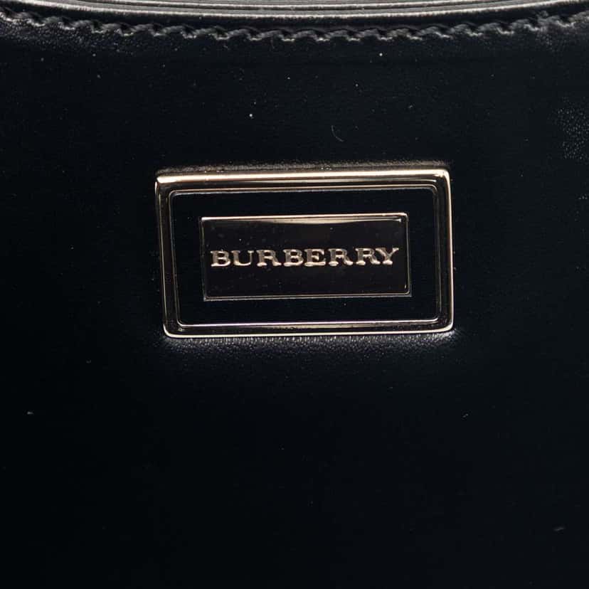 Burberry Leather Handbag Black Leather Very good condition - Box View