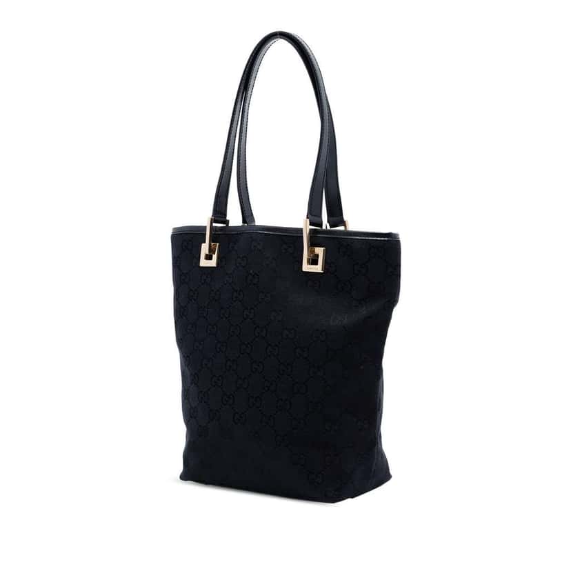 Gucci GG Canvas Tote Black Canvas Very good condition - Back View