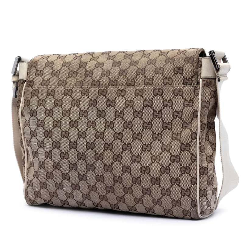 Gucci GG Canvas Crossbody Beige Canvas Very good condition - Back View