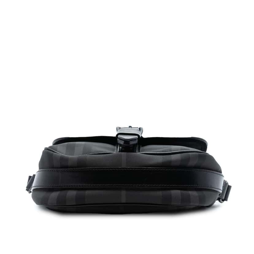 Burberry Smoke Check Coated Canvas Crossbody Grey Canvas Very good condition - Inside View