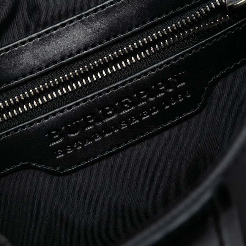 Burberry Smoke Check Coated Canvas Crossbody Grey Canvas Very good condition - Box View