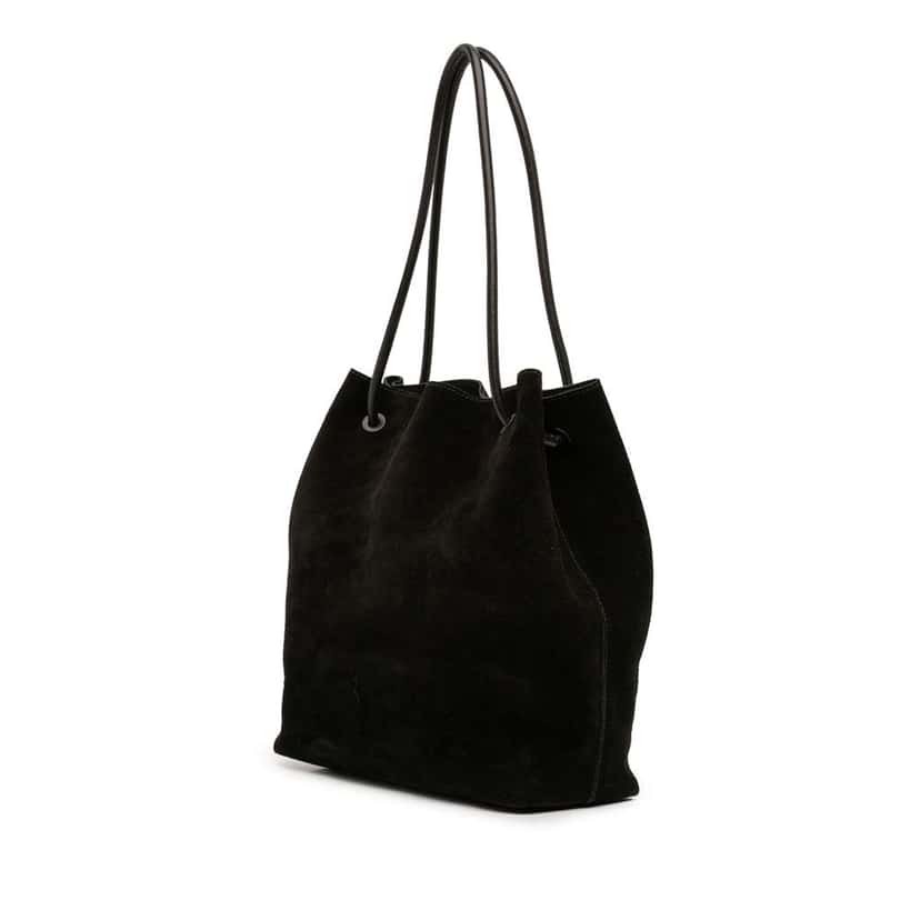 Gucci GG Suede Gifford Tote Black Leather Very good condition - Back View
