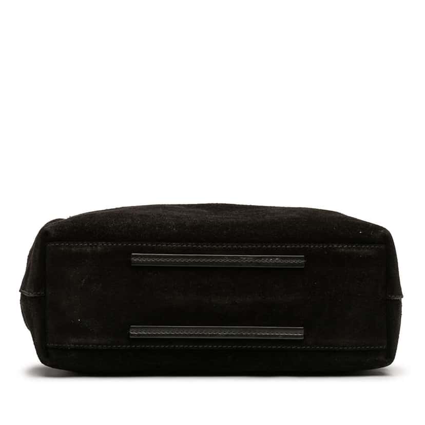 Gucci GG Suede Gifford Tote Black Leather Very good condition - Inside View