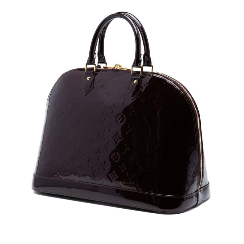 Louis Vuitton Monogram Vernis Alma GM Purple Leather Very good condition - Back View