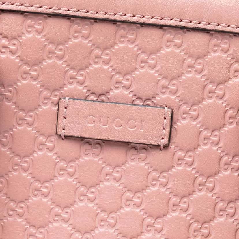 Gucci Mini Microguccissima Dome Satchel Pink Leather Very good condition - Box View