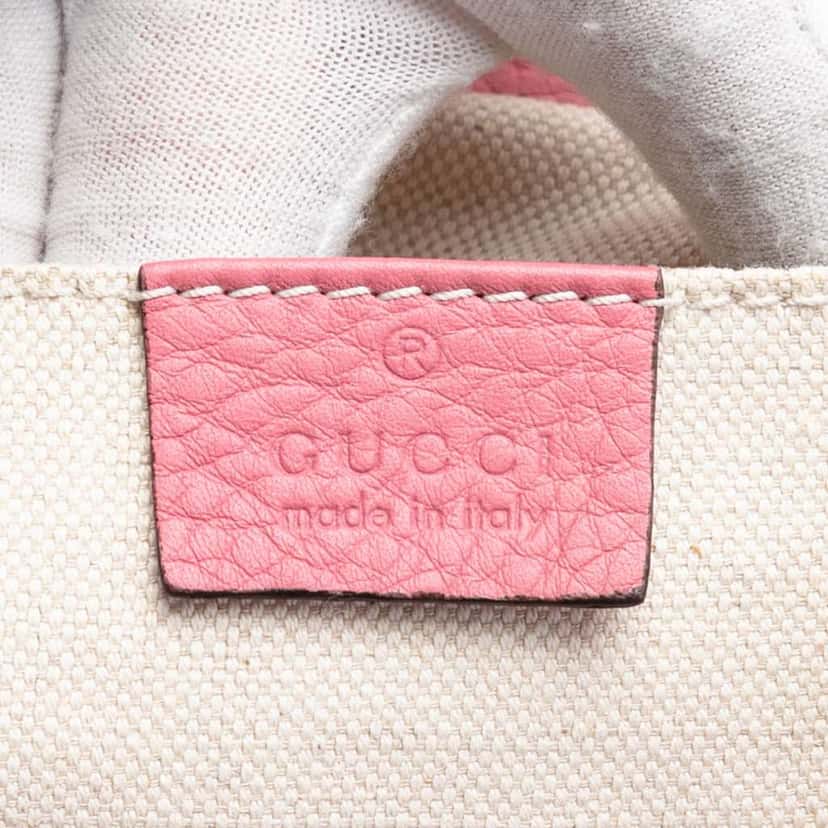 Gucci Leather Bamboo Tassel Backpack Pink Leather Very good condition - Box View