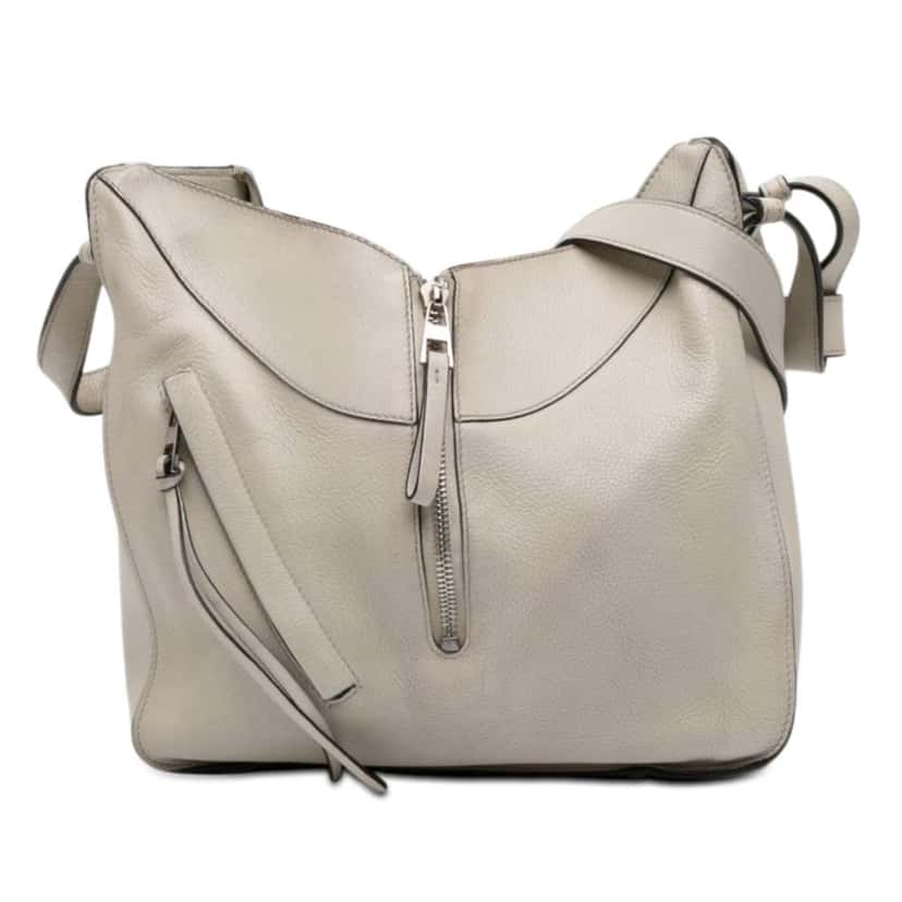 Loewe Small Grained Calfskin Hammock Bag Brown Leather Good condition - Front View