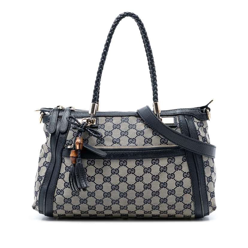 Gucci GG Canvas Bella Satchel Beige Canvas Very good condition - Front View