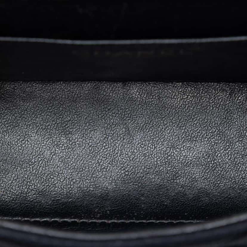 Chanel Extra Mini Rectangular Classic Suede Single Flap Black Leather Very good condition - Model View