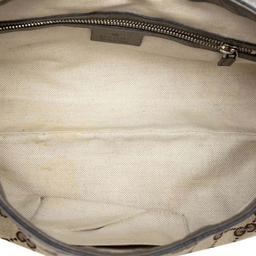Gucci Medium GG Canvas Techno Horsebit Satchel Beige Canvas Very good condition - Model View